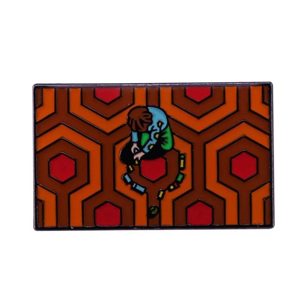 The Shining Overlook Hotel Geometric Pattern Enamel Pin